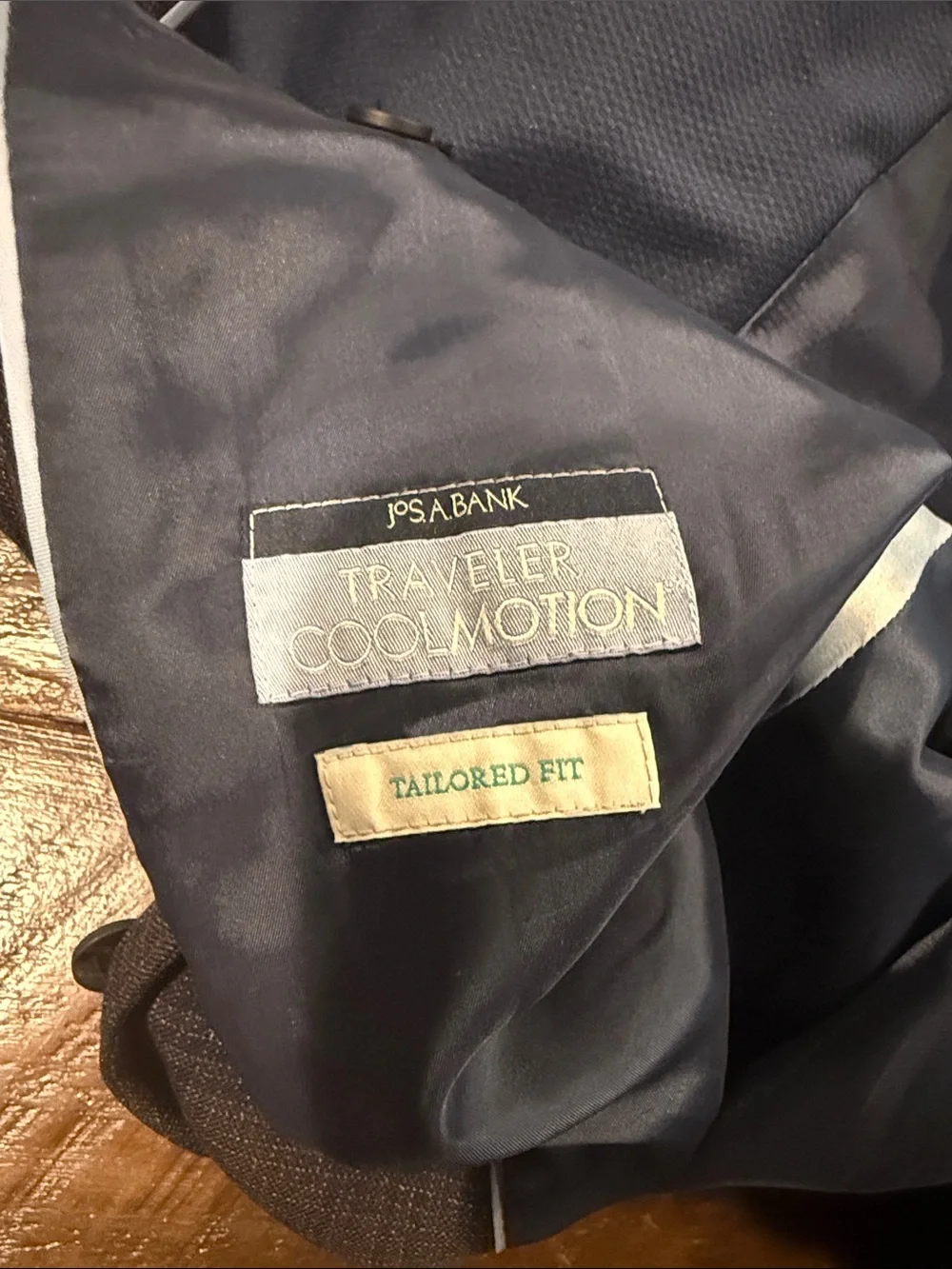 Jos. A. Bank Navy Plaid Sport Coat